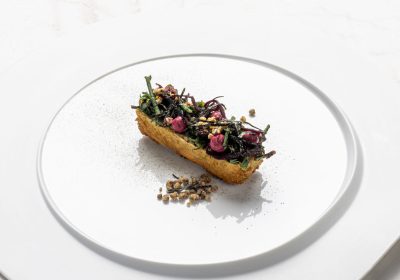 Ricetta Stellata "Milanese di tofu e insalata di alghe" - chef Raffaele Lenzi - Il Sereno al Lago * - Torno