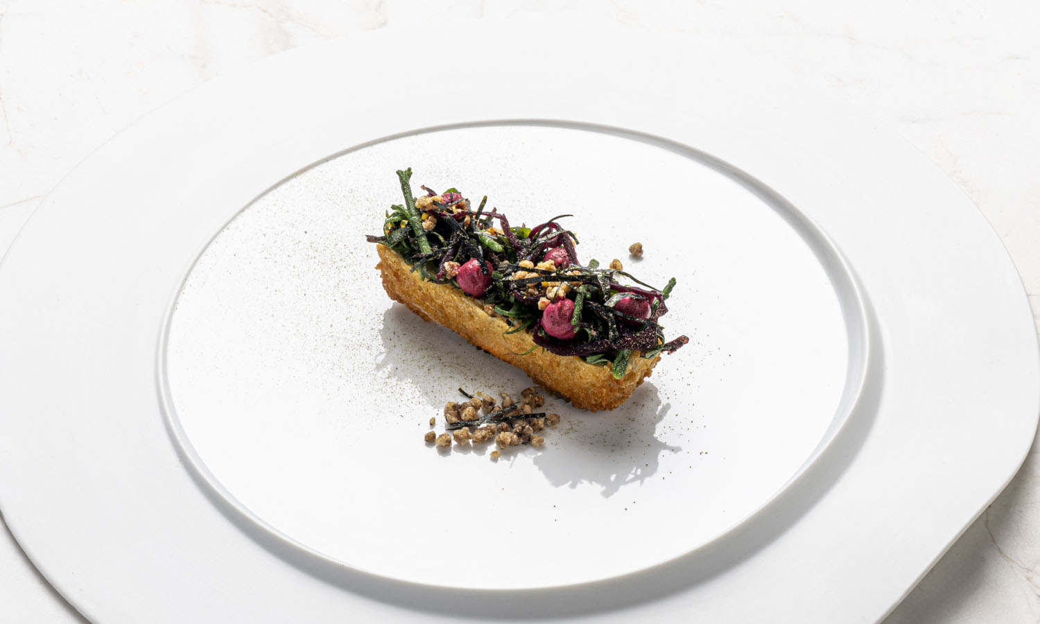Ricetta Stellata "Milanese di tofu e insalata di alghe" - chef Raffaele Lenzi - Il Sereno al Lago * - Torno