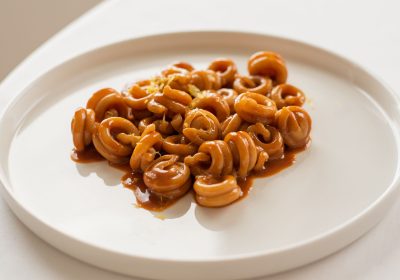 Ricetta stellata "Dischi Volanti Fabbri in zuppa di triglia" - chef Enrico Marmo - Balzi Rossi * - Ventimiglia