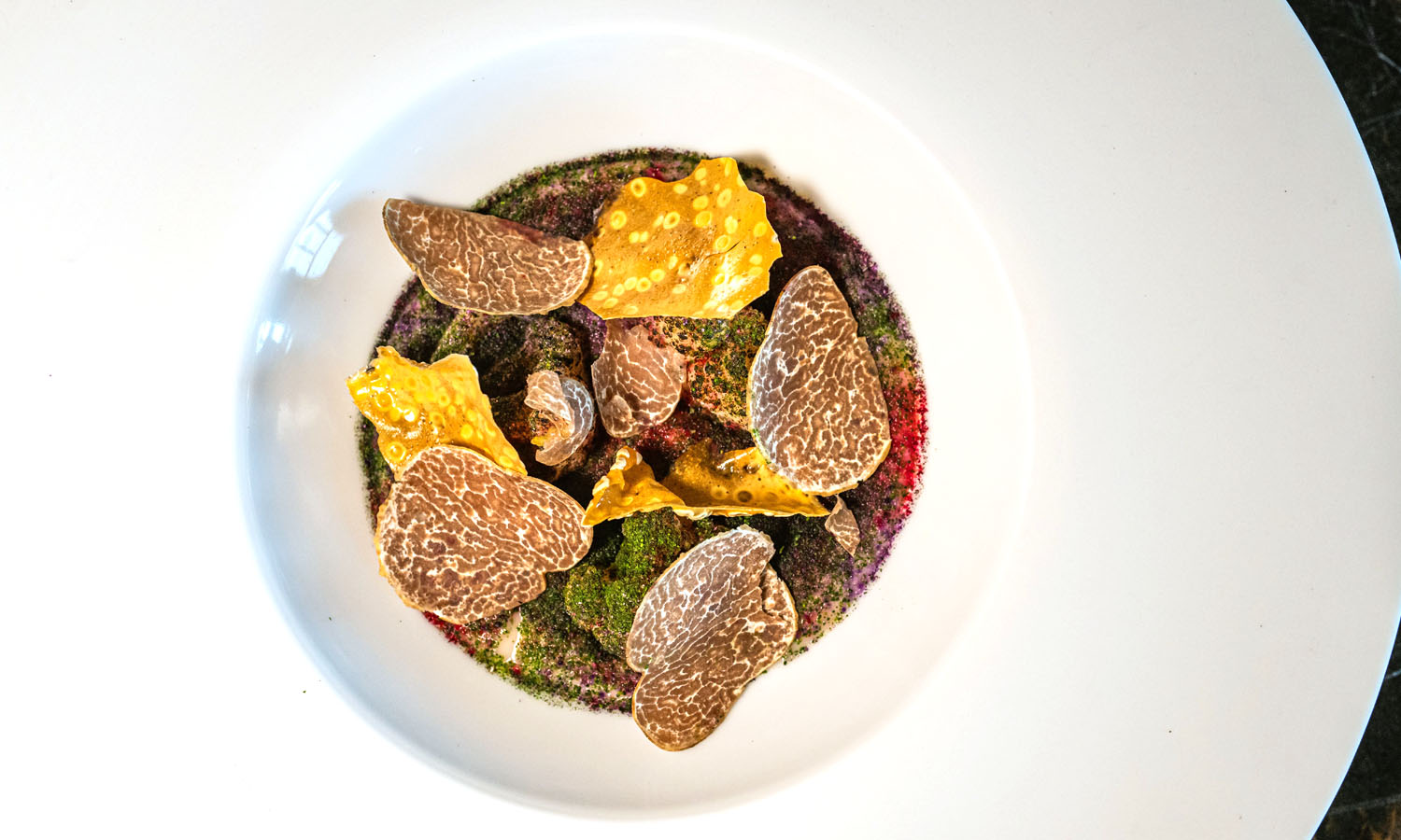 Ricetta stellata "Variazione di cavolfiore, nocciole e tartufo bianco" - chef Massimo Mantarro - Principe Cerami * - Taormina