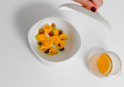 Cappelletti di astice blu, tamarindo ed essenza di crostacei - ricetta chef Antonio Lerro - Riva Restaurant - Numana