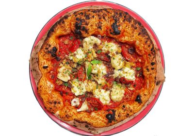 Pizza di Natale Santa Claus - ricetta chef Simone Nicolosi - Biga - Milano