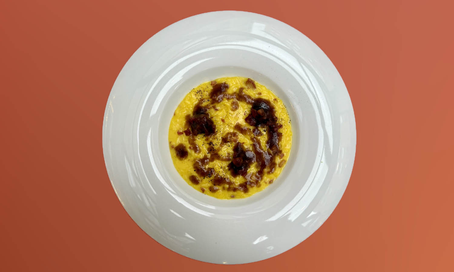 Risotto alla monzese - ricetta chef Giuseppe Gaglione - Longitude 12 Bistrot & Jardin - Roma