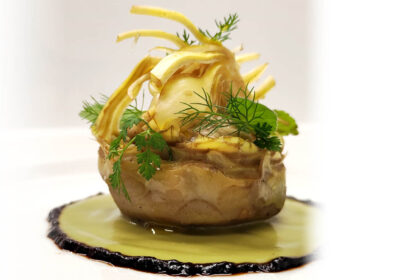 Assoluto di carciofo - chef Andrea Lattanzi - Taverna Flavia - Roma