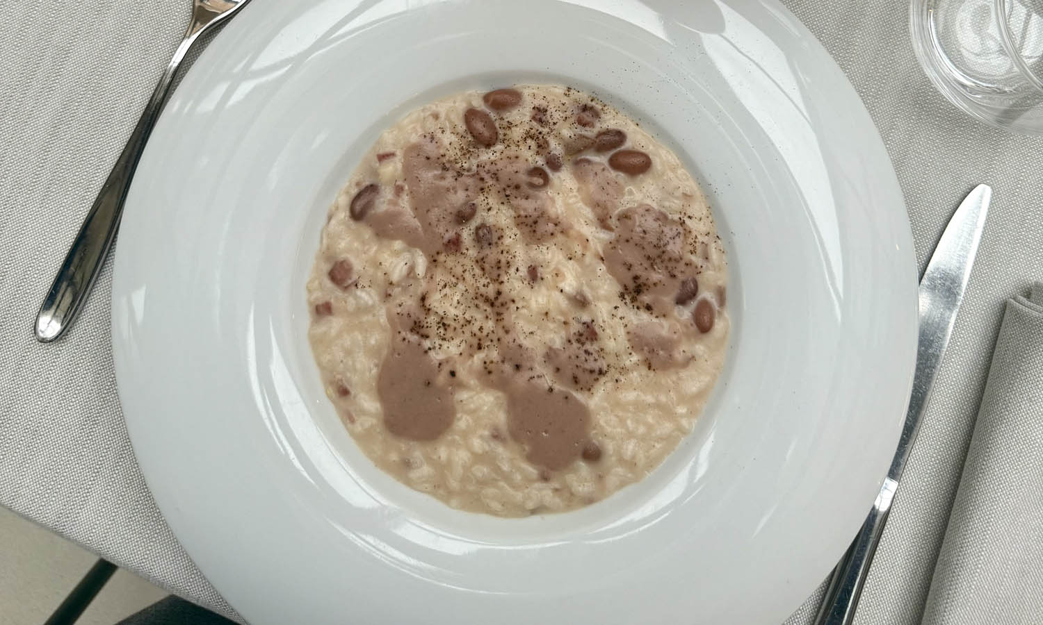 Ricetta "Risotto alla Paniscia novarese" - chef Giuseppe Gaglione - Longitude 12 Bistrot & Jardin - Roma