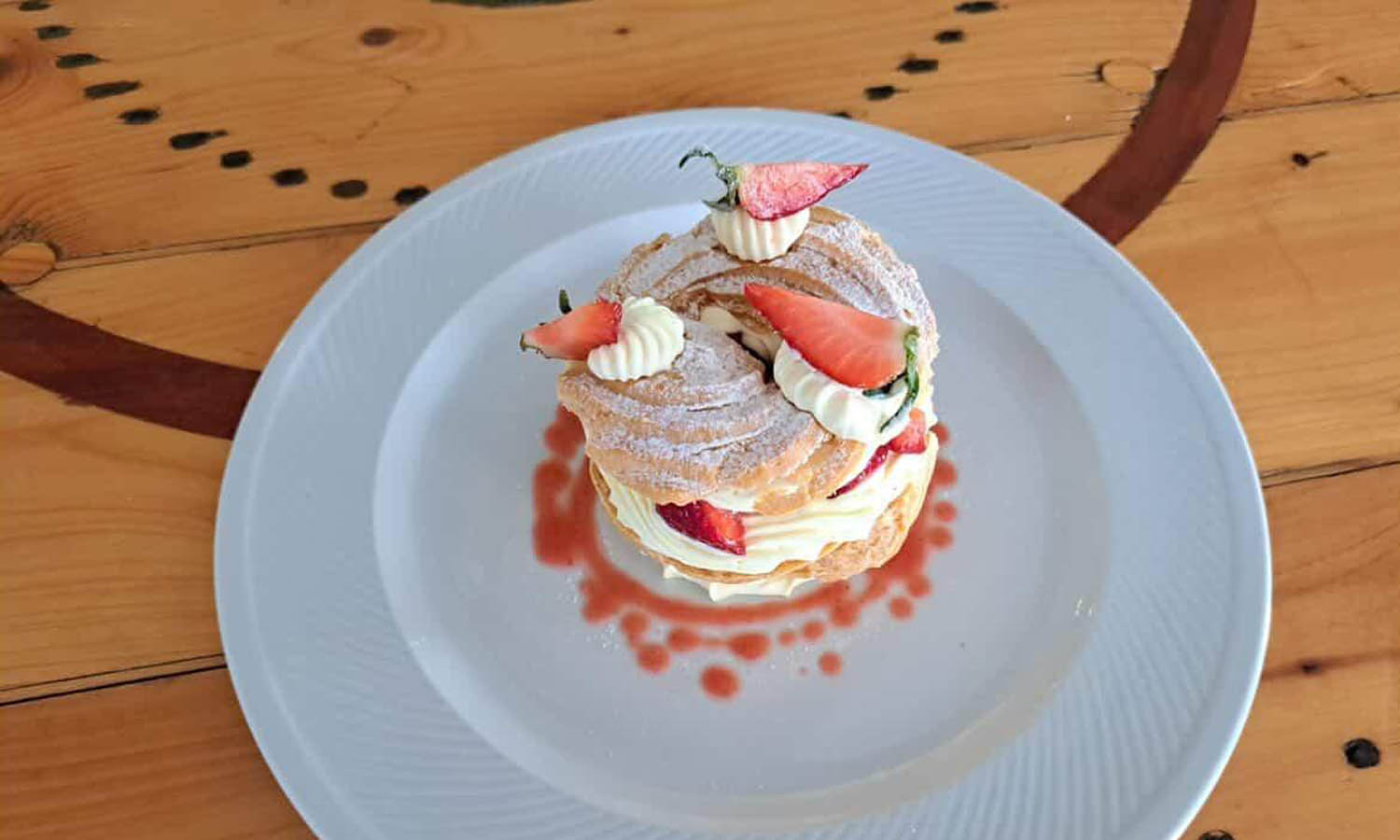 Ricetta "Zeppola pasquale con crema pasticcera e frutta fresca" - chef Fabio Soldano - Osteria del Caccetta - Briona
