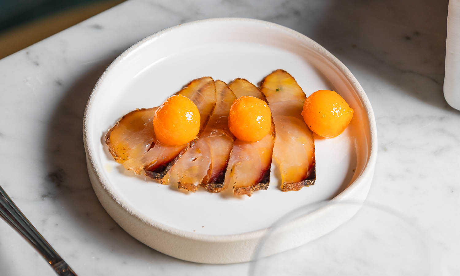 Ricetta "Prosciutto e melone" - chef Danilo Mancini - Anavà - Roma