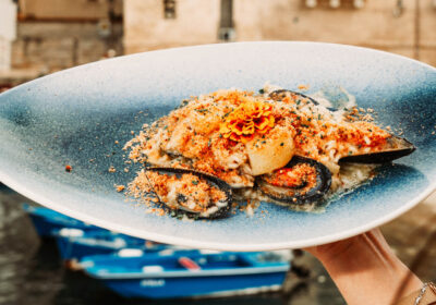 Ricetta "Riso patate e cozze" - chef Marco Renna - Azur - Monopoli