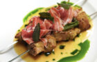 Ricetta "Saltimbocca allo spiedo" - chef Andrea Lattanzi - Taverna Flavia - Roma
