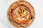Ricetta "Zuppa di cipolle bionde di Cureggio e Fontaneto" - chef Andrea Brenna - La Foresteria di Banchette - Bioglio